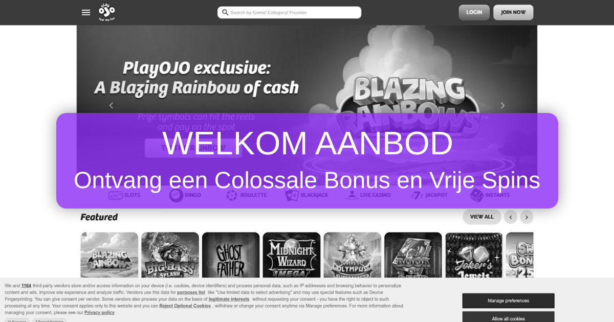 PlayOJO Casino voor Nederlandse spelers